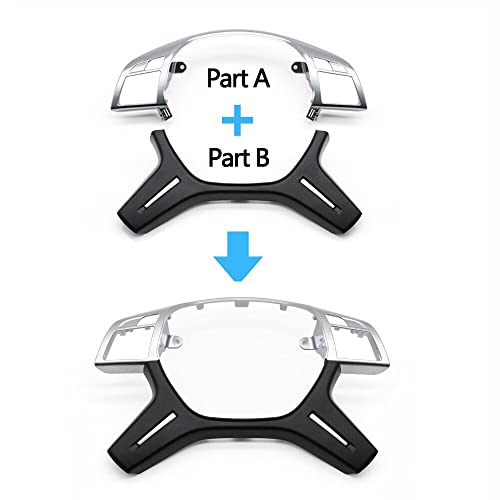 Car Craft Steering Wheel Cover Trim Compatible with Mercedes