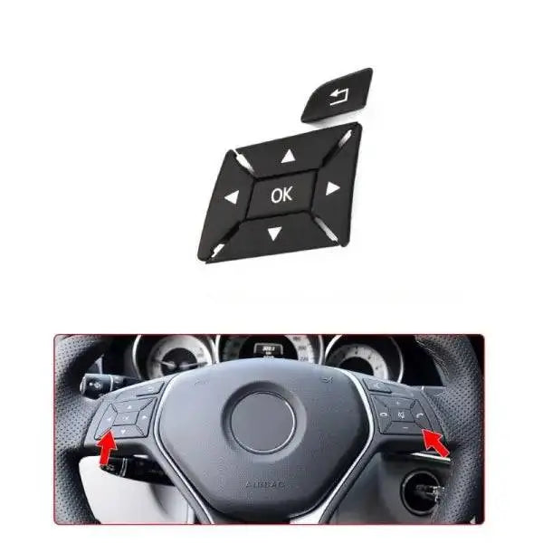 Car Craft Steering Wheel Knob Button Compatible