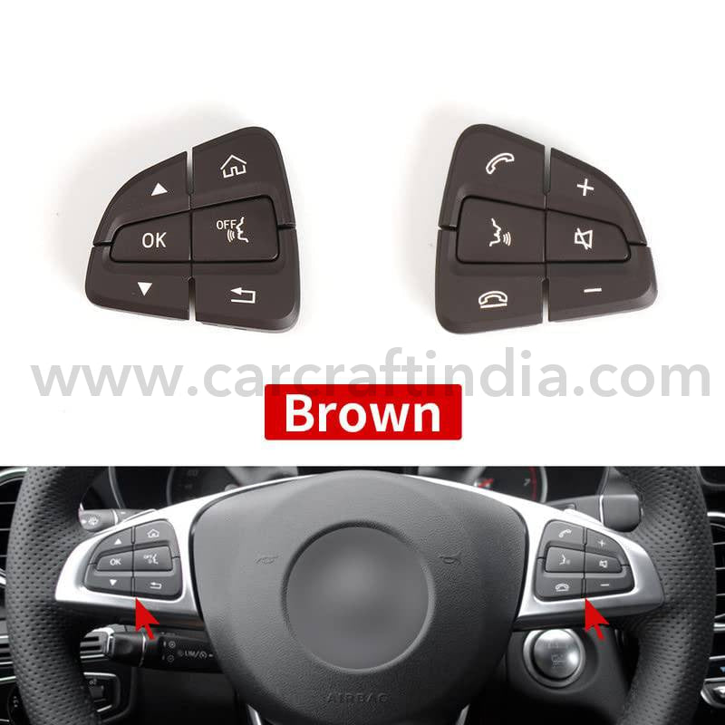 Car Craft Steering Wheel Knob Button Compatible