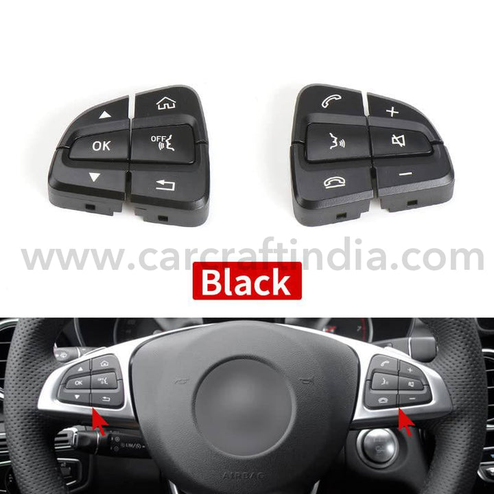Car Craft Steering Wheel Knob Button Compatible
