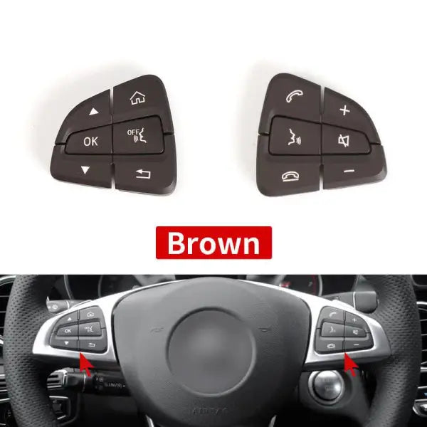 Car Craft Steering Wheel Knob Button Compatible