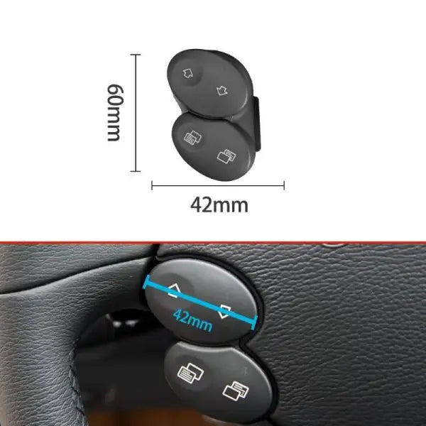 Car Craft Steering Wheel Knob Button Compatible