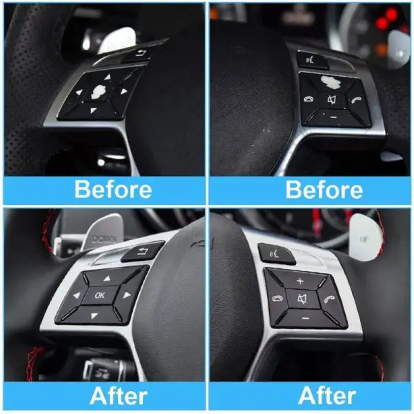 Car Craft Steering Wheel Knob Button Compatible