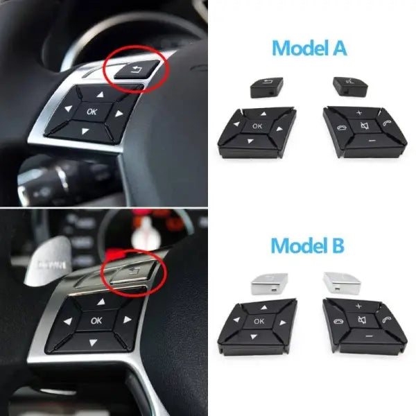 Car Craft Steering Wheel Knob Button Compatible