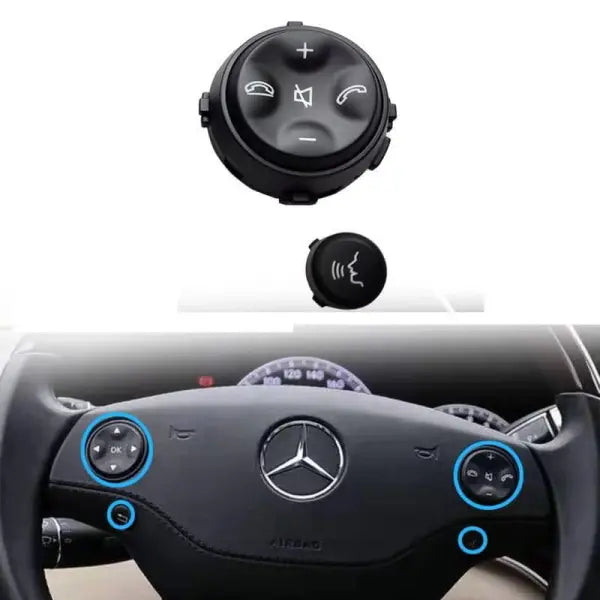 Car Craft Steering Wheel Knob Button Compatible