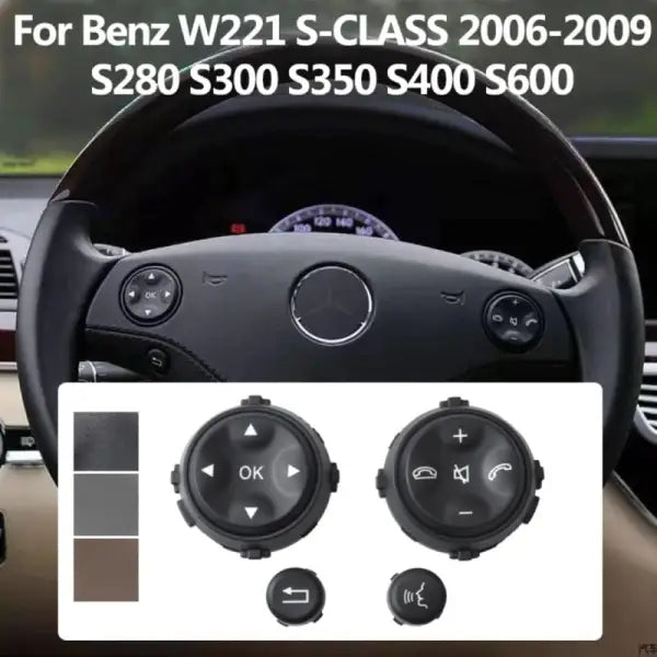 Car Craft Steering Wheel Knob Button Compatible