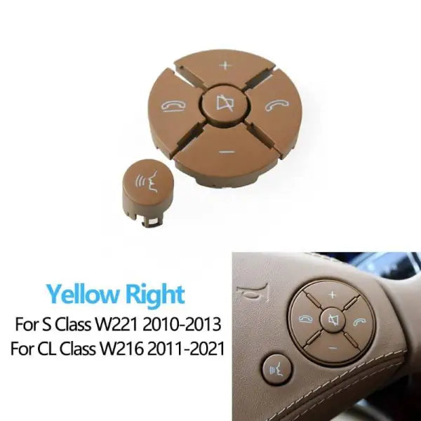 Car Craft Steering Wheel Knob Button Compatible