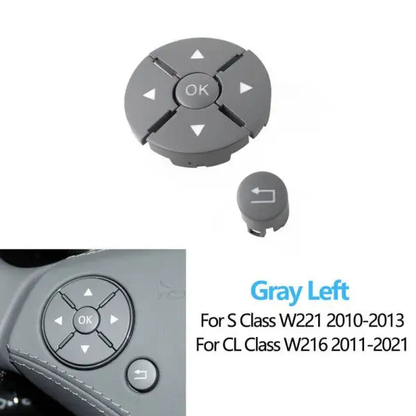 Car Craft Steering Wheel Knob Button Compatible