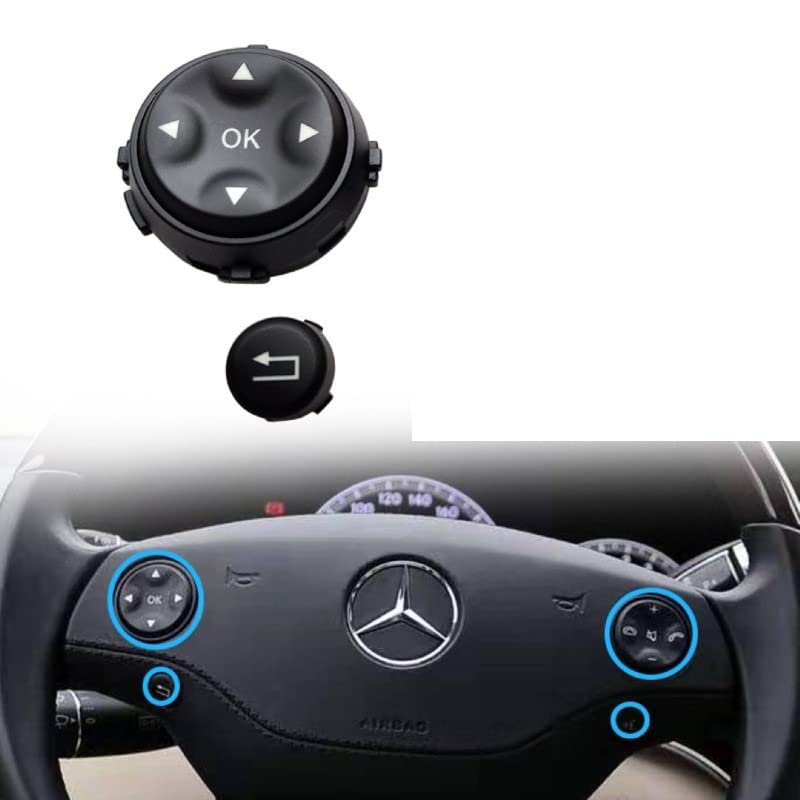 Car Craft Steering Wheel Knob Button Compatible