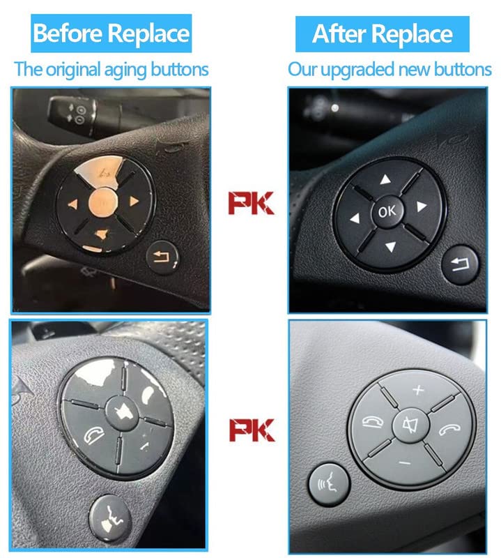 Car Craft Steering Wheel Knob Button Compatible