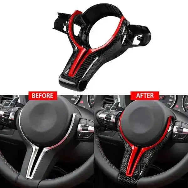 Car Craft Steering Wheel Trim Compatible with BMW 1 2 4