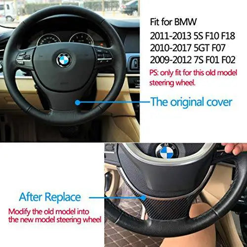 Car Craft Steering Wheel Trim Cover Compatible with BMW 5