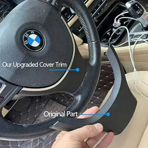 Car Craft Steering Wheel Trim Cover Compatible with BMW 5