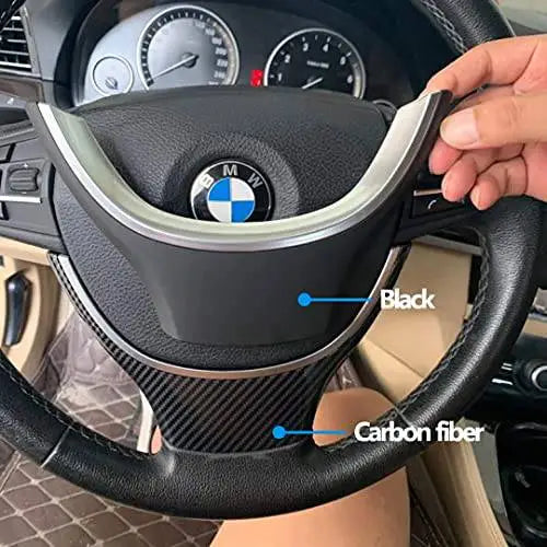 Car Craft Steering Wheel Trim Cover Compatible with BMW 5