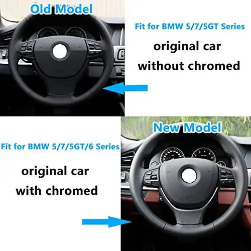 Car Craft Steering Wheel Trim Cover Compatible with BMW 5