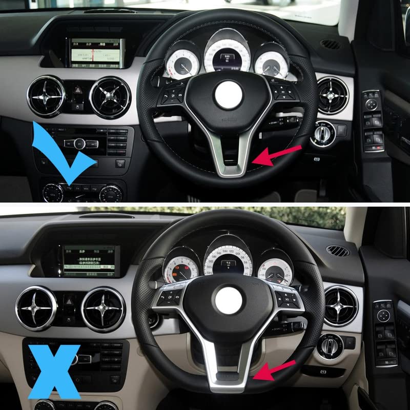Car Craft Steering Wheel Trim Cover Compatible With Mercedes