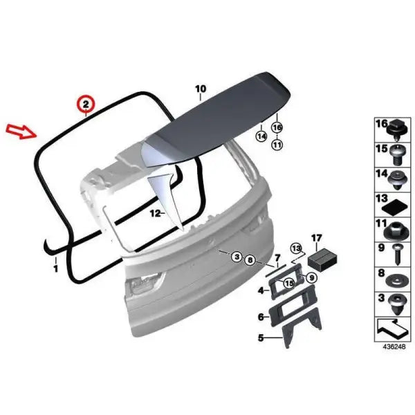 Car Craft Trunk Boot Rubber Bidding Seal Gaskit Compatible