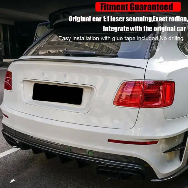 Car Craft Trunk Mid Rear Spoiler Compatible with Bentley