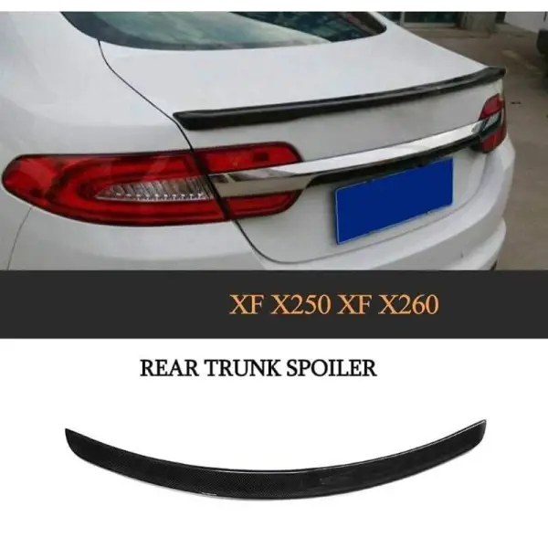 Car Craft Trunk Rear Spoiler Compatible with Jaguar Xf Xfs