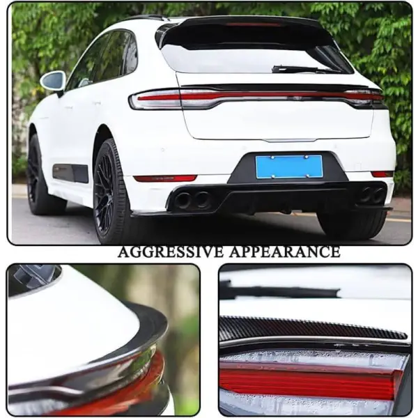 Car Craft Trunk Rear Spoiler Compatible with Porsche Macan