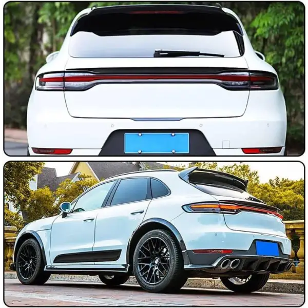 Car Craft Trunk Rear Spoiler Compatible with Porsche Macan