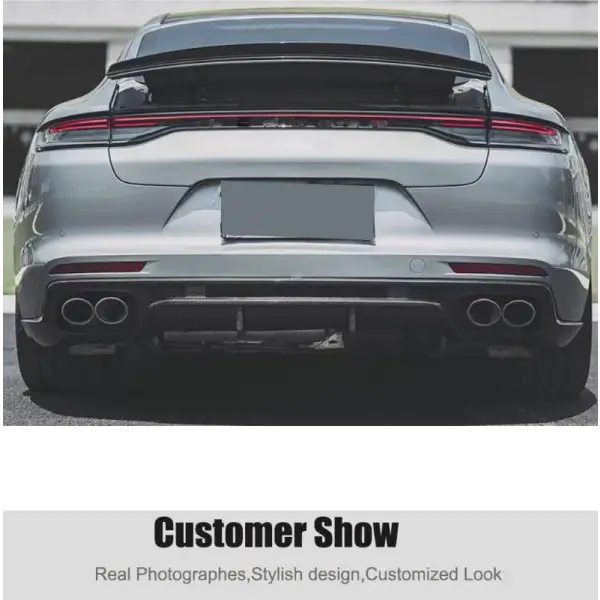 Car Craft Trunk Rear Spoiler Compatible with Porsche