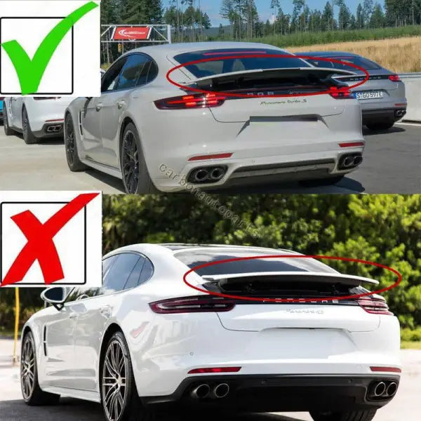 Car Craft Trunk Rear Spoiler Compatible with Porsche