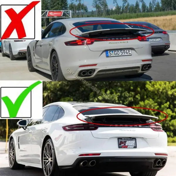 Car Craft Trunk Rear Spoiler Compatible with Porsche