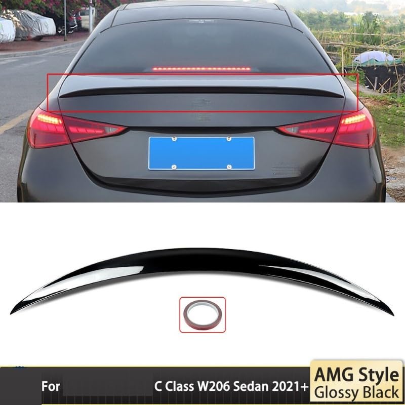 Car Craft Trunk Rear Spoiler Compatible with Mercedes C