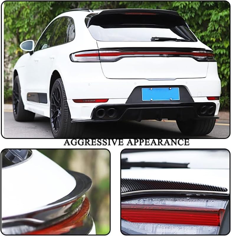 Car Craft Trunk Rear Spoiler Compatible with Porsche Macan