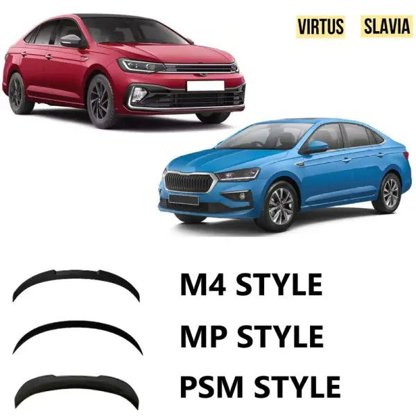 Car Craft Virtus Slavia Spoiler Trunk Spoiler Compatible