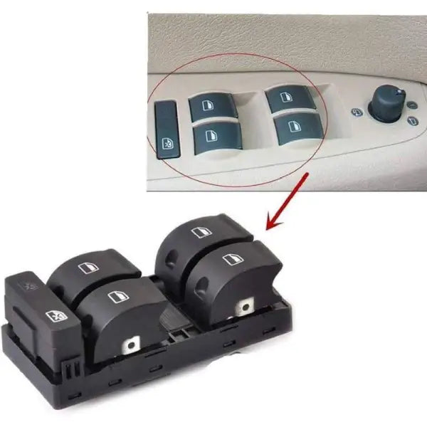 Car Craft Window Lifter Switch Button Compatible With Audi