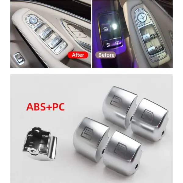 Car Craft Window Switch Button Cover Compatible