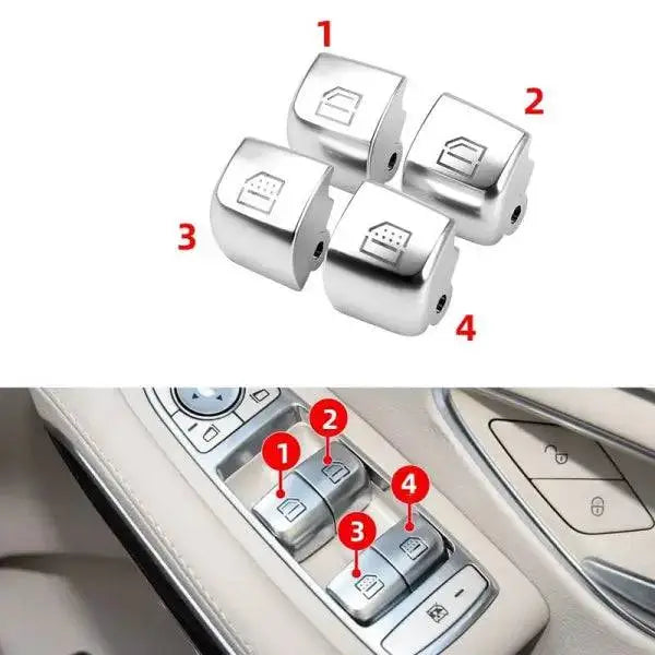 Car Craft Window Switch Button Cover Compatible