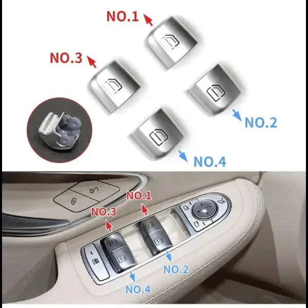 Car Craft Window Switch Button Cover Compatible