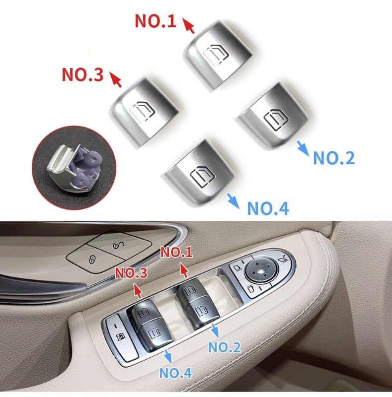 Car Craft Window Switch Button Cover Compatible