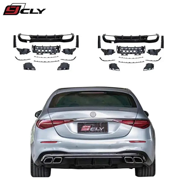 Car Diffuser for Benz S Class W223 Upgrade S63 S65 Rear Diffuser Exhaust Pipe