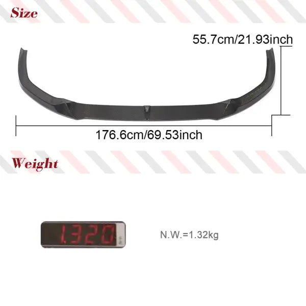 Car Front Bumper Lip Spoiler Carbon Fiber Splitters for BMW Z4 G29 M Sport 2018-2023 Front Bumper Lip Splitters