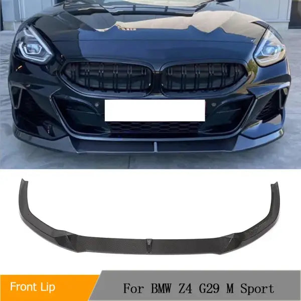 Car Front Bumper Lip Spoiler Carbon Fiber Splitters for BMW Z4 G29 M Sport 2018-2023 Front Bumper Lip Splitters