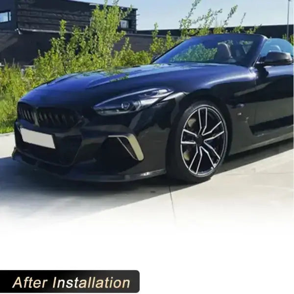 Car Front Bumper Lip Spoiler REAL Carbon Fiber for BMW Z4