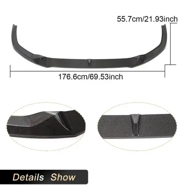 Car Front Bumper Lip Spoiler REAL Carbon Fiber for BMW Z4