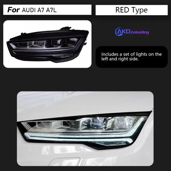 Car Head Lamp for Audi A7 Headlights 2011-2017 RS7 LED Headlight DRL Dynamic Singal High Low Beam