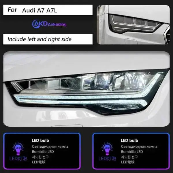 Car Head Lamp for Audi A7 Headlights 2011-2017 RS7 LED