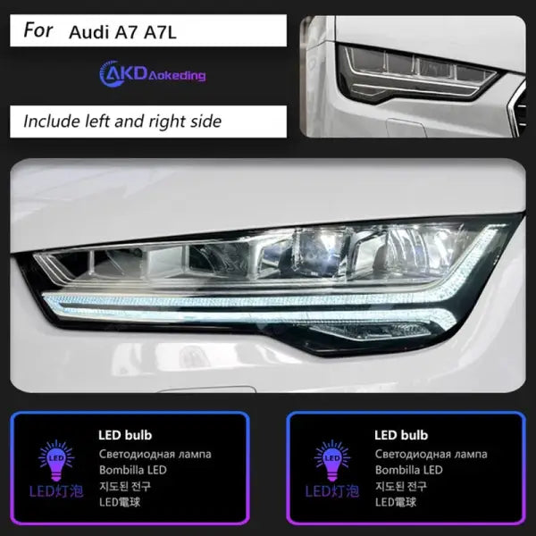 Car Head Lamp for Audi A7 Headlights 2011-2017 RS7 LED Headlight DRL Dynamic Singal High Low Beam