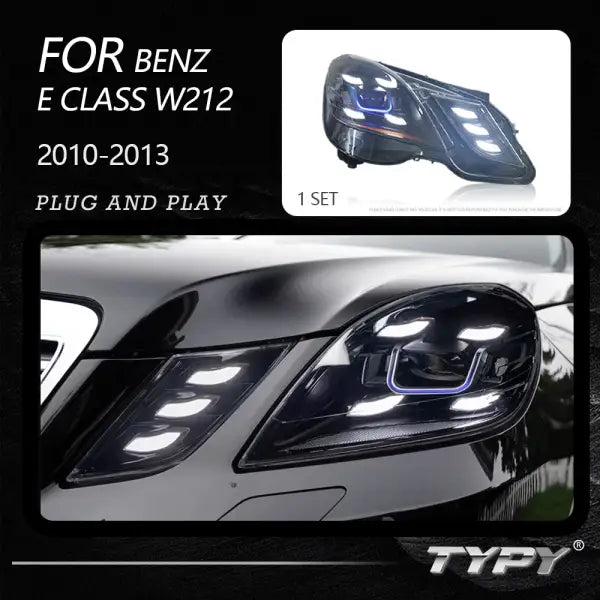 TYPY Car Headlights for Mercedes-Benz E-Class W212 2010-2013 LED Car Lamps Daytime Running Lights Dynamic Turn Signals