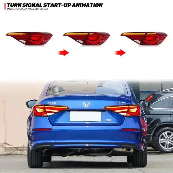 Car for Honda Civic 11Th Gen 2022 2023 Led Tail Lights