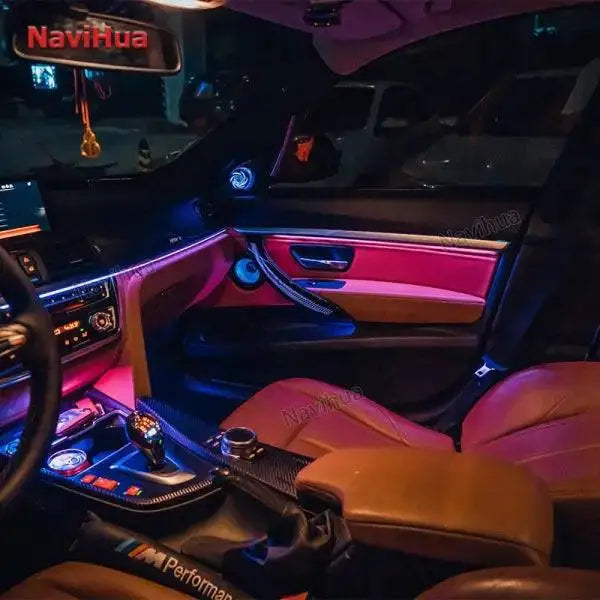 Car Interior Strip Lights with App RF Remote Control