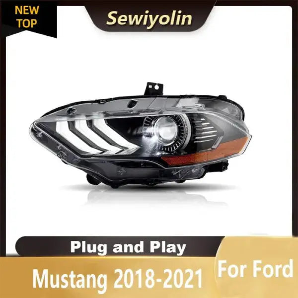 Car LED Headlight Auto for Ford Mustang 2018-UP Head Lamp