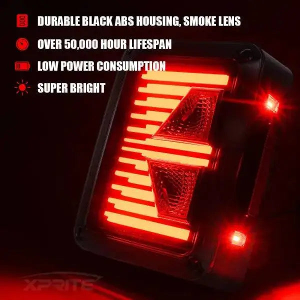 Car Led Smoketail Lights Assembly for Jeep Wrangler JK