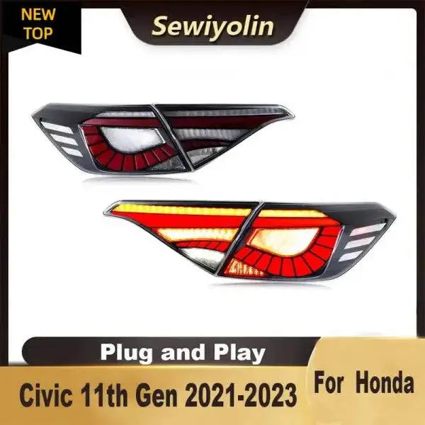 Car LED Trailer Lights Tail Lamp for Honda Civic 11Th Gen